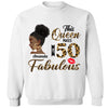 This Queen makes 50 look Fabulous 50th Birthday T-Shirt, Personalized A Queen Was Born Birthday Women, Birthday T Shirts, Custom Name Custom Date Birthday Shirt