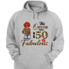 This Queen makes 50 look Fabulous 50th Birthday T-Shirt, Personalized A Queen Was Born Birthday Women, Birthday T Shirts, Custom Name Custom Date Birthday Shirt