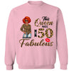 This Queen makes 50 look Fabulous 50th Birthday T-Shirt, Personalized A Queen Was Born Birthday Women, Birthday T Shirts, Custom Name Custom Date Birthday Shirt