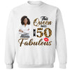 This Queen makes 50 look Fabulous 50th Birthday T-Shirt, Personalized A Queen Was Born Birthday Women, Birthday T Shirts, Custom Name Custom Date Birthday Shirt