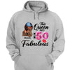 This Queen makes 50 look Fabulous 50th Birthday T-Shirt, Personalized A Queen Was Born Birthday Women, Birthday T Shirts, Custom Name Custom Date Birthday Shirt