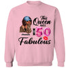 This Queen makes 50 look Fabulous 50th Birthday T-Shirt, Personalized A Queen Was Born Birthday Women, Birthday T Shirts, Custom Name Custom Date Birthday Shirt