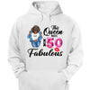 This Queen makes 50 look Fabulous 50th Birthday T-Shirt, Personalized A Queen Was Born Birthday Women, Birthday T Shirts, Custom Name Custom Date Birthday Shirt