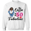 This Queen makes 50 look Fabulous 50th Birthday T-Shirt, Personalized A Queen Was Born Birthday Women, Birthday T Shirts, Custom Name Custom Date Birthday Shirt