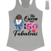 This Queen makes 50 look Fabulous 50th Birthday T-Shirt, Personalized A Queen Was Born Birthday Women, Birthday T Shirts, Custom Name Custom Date Birthday Shirt
