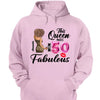 This Queen makes 50 look Fabulous 50th Birthday T-Shirt, Personalized A Queen Was Born Birthday Women, Birthday T Shirts, Custom Name Custom Date Birthday Shirt