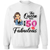 This Queen makes 50 look Fabulous 50th Birthday T-Shirt, Personalized A Queen Was Born Birthday Women, Birthday T Shirts, Custom Name Custom Date Birthday Shirt