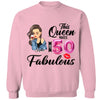 This Queen makes 50 look Fabulous 50th Birthday T-Shirt, Personalized A Queen Was Born Birthday Women, Birthday T Shirts, Custom Name Custom Date Birthday Shirt