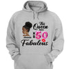 This Queen makes 50 look Fabulous 50th Birthday T-Shirt, Personalized A Queen Was Born Birthday Women, Birthday T Shirts, Custom Name Custom Date Birthday Shirt