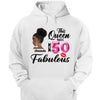 This Queen makes 50 look Fabulous 50th Birthday T-Shirt, Personalized A Queen Was Born Birthday Women, Birthday T Shirts, Custom Name Custom Date Birthday Shirt