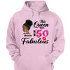 This Queen makes 50 look Fabulous 50th Birthday T-Shirt, Personalized A Queen Was Born Birthday Women, Birthday T Shirts, Custom Name Custom Date Birthday Shirt