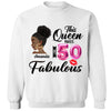 This Queen makes 50 look Fabulous 50th Birthday T-Shirt, Personalized A Queen Was Born Birthday Women, Birthday T Shirts, Custom Name Custom Date Birthday Shirt