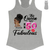This Queen makes 50 look Fabulous 50th Birthday T-Shirt, Personalized A Queen Was Born Birthday Women, Birthday T Shirts, Custom Name Custom Date Birthday Shirt