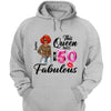 This Queen makes 50 look Fabulous 50th Birthday T-Shirt, Personalized A Queen Was Born Birthday Women, Birthday T Shirts, Custom Name Custom Date Birthday Shirt