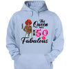 This Queen makes 50 look Fabulous 50th Birthday T-Shirt, Personalized A Queen Was Born Birthday Women, Birthday T Shirts, Custom Name Custom Date Birthday Shirt
