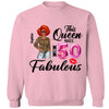This Queen makes 50 look Fabulous 50th Birthday T-Shirt, Personalized A Queen Was Born Birthday Women, Birthday T Shirts, Custom Name Custom Date Birthday Shirt