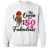 This Queen makes 50 look Fabulous 50th Birthday T-Shirt, Personalized A Queen Was Born Birthday Women, Birthday T Shirts, Custom Name Custom Date Birthday Shirt