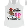 This Queen makes 50 look Fabulous 50th Birthday T-Shirt, Personalized A Queen Was Born Birthday Women, Birthday T Shirts, Custom Name Custom Date Birthday Shirt