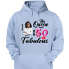 This Queen makes 50 look Fabulous 50th Birthday T-Shirt, Personalized A Queen Was Born Birthday Women, Birthday T Shirts, Custom Name Custom Date Birthday Shirt