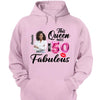 This Queen makes 50 look Fabulous 50th Birthday T-Shirt, Personalized A Queen Was Born Birthday Women, Birthday T Shirts, Custom Name Custom Date Birthday Shirt