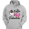This Queen makes 50 look Fabulous 50th Birthday T-Shirt, Personalized A Queen Was Born Birthday Women, Birthday T Shirts, Custom Name Custom Date Birthday Shirt
