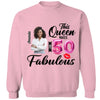 This Queen makes 50 look Fabulous 50th Birthday T-Shirt, Personalized A Queen Was Born Birthday Women, Birthday T Shirts, Custom Name Custom Date Birthday Shirt