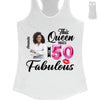 This Queen makes 50 look Fabulous 50th Birthday T-Shirt, Personalized A Queen Was Born Birthday Women, Birthday T Shirts, Custom Name Custom Date Birthday Shirt