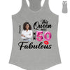 This Queen makes 50 look Fabulous 50th Birthday T-Shirt, Personalized A Queen Was Born Birthday Women, Birthday T Shirts, Custom Name Custom Date Birthday Shirt