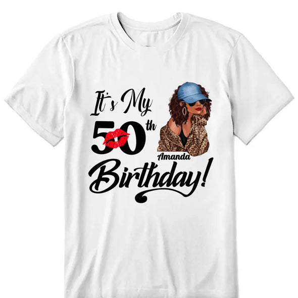 Personalized It's My Birthday Shirt, Birthday Party 50th Shirt, ,Its My Birthday Shirt,Queen Birthday,Birthday girl Shirt