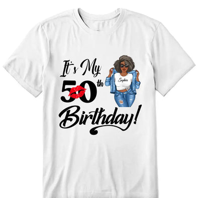 Personalized It's My Birthday Shirt, Birthday Party 50th Shirt, ,Its My Birthday Shirt,Queen Birthday,Birthday girl Shirt