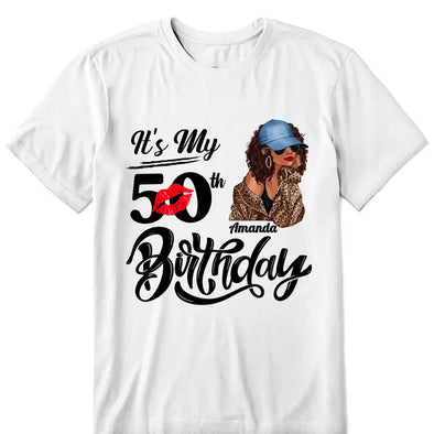 Personalized It's My Birthday Shirt, Birthday Party 50th Shirt, ,Its My Birthday Shirt,Queen Birthday, Birthday girl Shirt