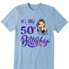 Customized It's My Birthday Shirt, Birthday Party 50th Shirt, ,Its My Birthday Shirt,Queen Birthday,Birthday girl Shirt