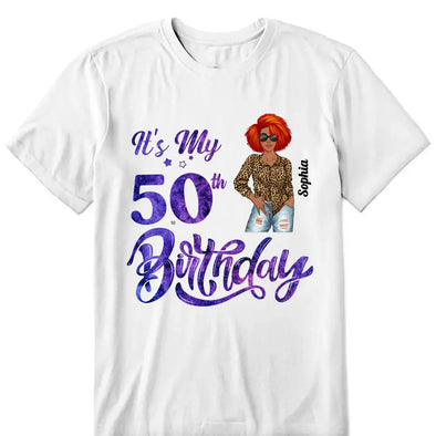Customized It's My Birthday Shirt, Birthday Party 50th Shirt, ,Its My Birthday Shirt,Queen Birthday,Birthday girl Shirt