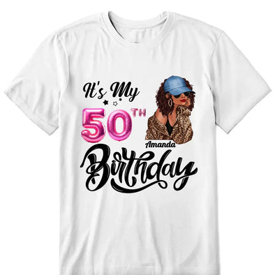 Personalized It's My Birthday Shirt, Birthday Party 50th Shirt, ,Its My Birthday Shirt,Queen Birthday,Birthday girl Shirt