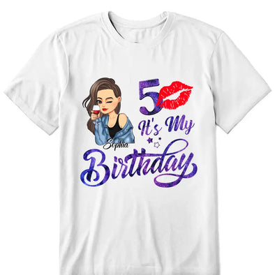 It's My 50th Birthday T shirt, 50th Birthday Shirt, 50 Birthday Party Shirts, Fiftieth Birthday Gift Ideas, 50 Years Old Shirt For Women