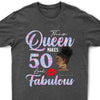 Personalized A Queen Was Born Birthday Women, Birthday T Shirts, Custom Name Custom Date Birthday Shirt