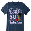 Personalized A Queen Was Born Birthday Women, Birthday T Shirts, Custom Name Custom Date Birthday Shirt
