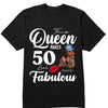 50th Birthday Shirt Fifty and Fabulous Shirt 50 Birthday Shirt 50 and Fabulous Birthday Shirts for Women Birthday Crew Shirts Custom Shirt