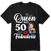 50th birthday shirt, 50th birthday gift for women, 50 & fabulous birthday party shirts, 50th birthday shirts for women, 50th bday shirts