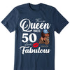 50th Birthday Shirt Fifty and Fabulous Shirt 50 Birthday Shirt 50 and Fabulous Birthday Shirts for Women Birthday Crew Shirts Custom Shirt