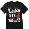 Custom 50th Birthday Shirt For Women, 50 Years Old Birthday Shirt, Personalized Birthday Gift, This Queen Makes 50 Look Fabulous 50th Birthday Shirt