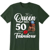50th Birthday Shirt Fifty and Fabulous Shirt 50 Birthday Shirt 50 and Fabulous Birthday Shirts for Women Birthday Crew Shirts Custom Shirt