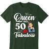 50th birthday shirt, 50th birthday gift for women, 50 & fabulous birthday party shirts, 50th birthday shirts for women, 50th bday shirts