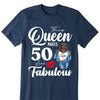 Personalized This Queen Makes 50 Look Fabulous Shirt, Leopard Birthday Queen Shirt, Birthday Gift For Women Girls, Birthday Gift For Mom