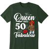 Custom 50th Birthday Shirt For Women, 50 Years Old Birthday Shirt, Personalized Birthday Gift, This Queen Makes 50 Look Fabulous 50th Birthday Shirt