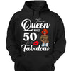 Custom 50th Birthday Shirt For Women, 50 Years Old Birthday Shirt, Personalized Birthday Gift, This Queen Makes 50 Look Fabulous 50th Birthday Shirt