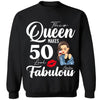 50th birthday shirt, 50th birthday gift for women, 50 & fabulous birthday party shirts, 50th birthday shirts for women, 50th bday shirts