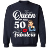 50th birthday shirt, 50th birthday gift for women, 50 & fabulous birthday party shirts, 50th birthday shirts for women, 50th bday shirts