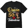 This Queen Makes 50 Look Fabulous 50th Birthday Shirt,50th Birthday Shirt Fifty and Fabulous Shirt 50 Birthday Shirt 50 and Fabulous Birthday Shirts for Women Birthday Crew Shirts Custom Shirt