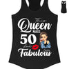 50th birthday shirt, 50th birthday gift for women, 50 & fabulous birthday party shirts, 50th birthday shirts for women, 50th bday shirts
